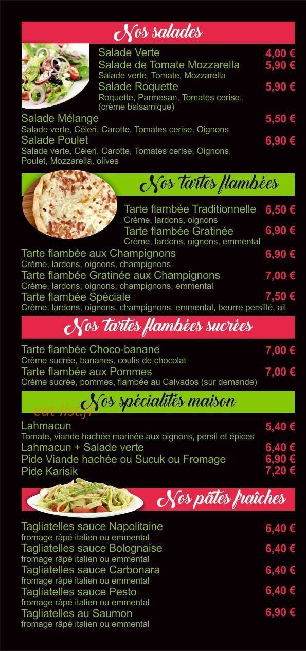 Pizza O'délices — carte page 4