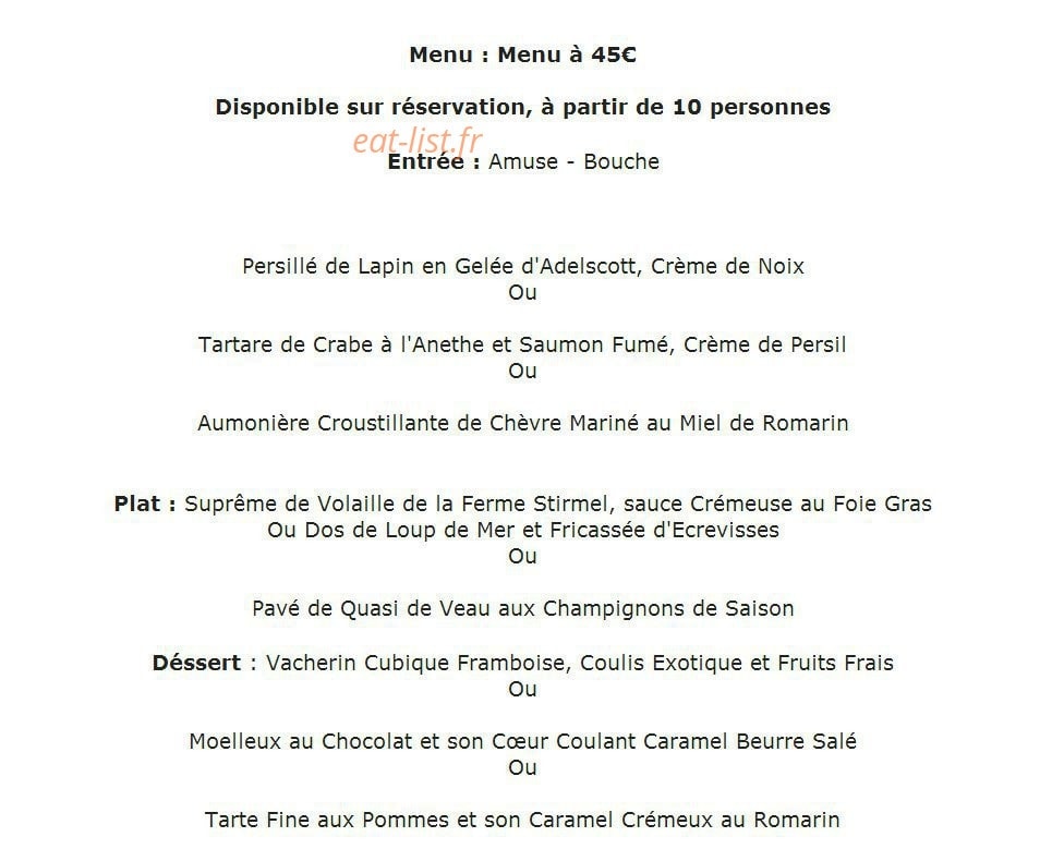 Hôtel Restaurant Au Boeuf — carte page 7