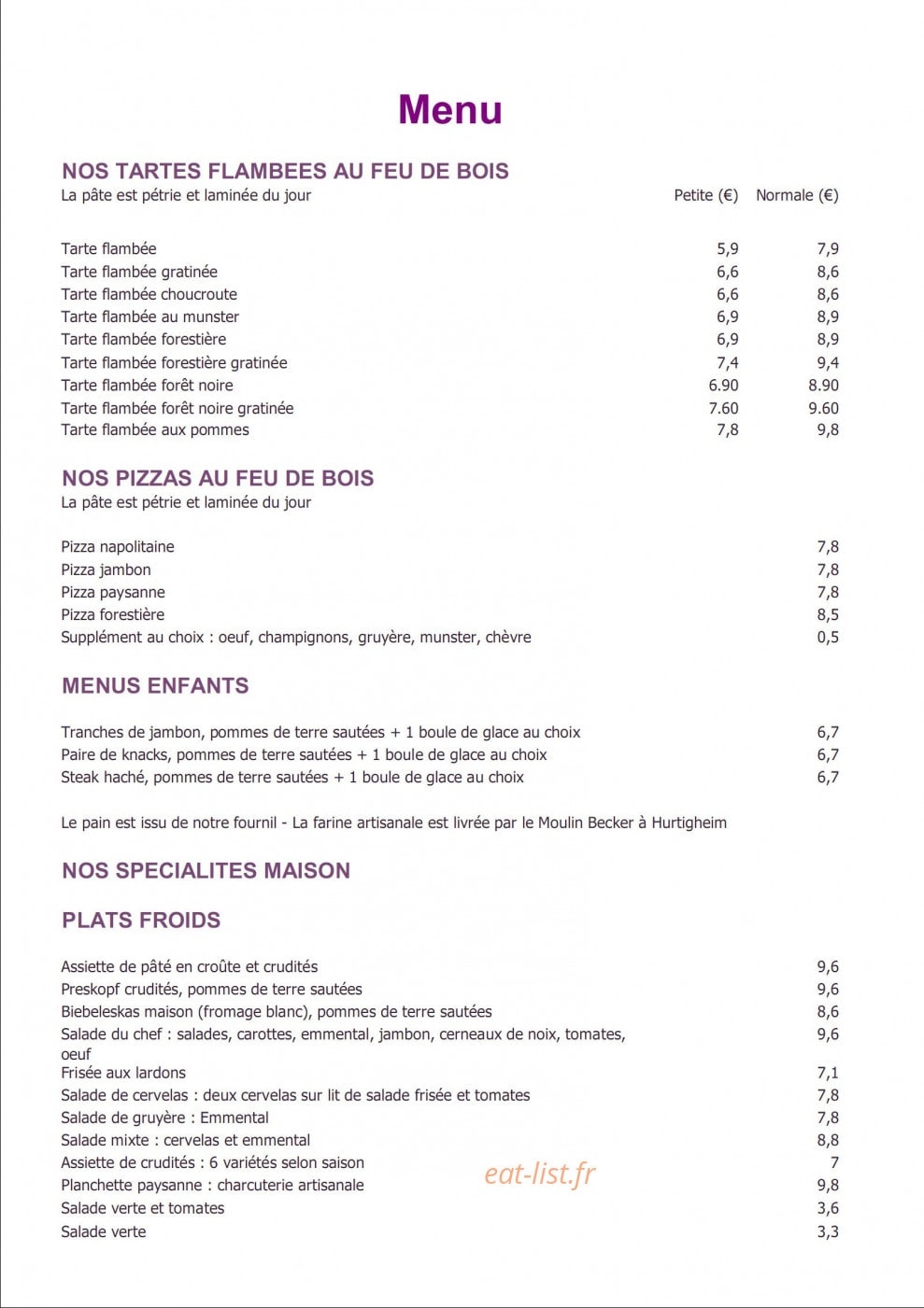 La Grange du Gloeckelsberg — carte page 1