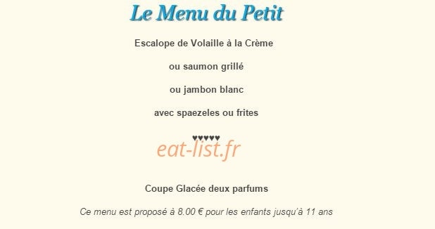 Au Cygne — carte page 9