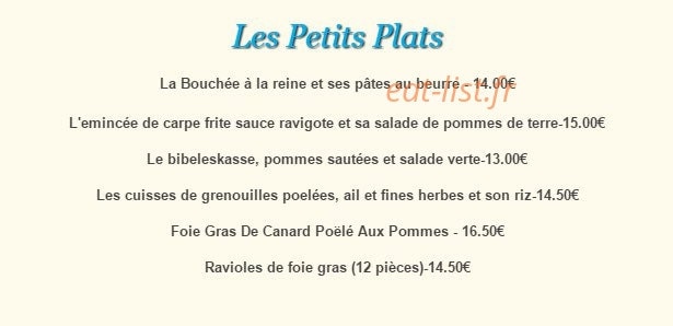 Au Cygne — carte page 5