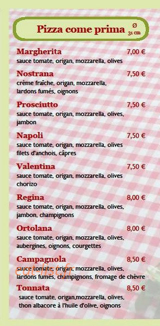Pizza come prima — carte page 1