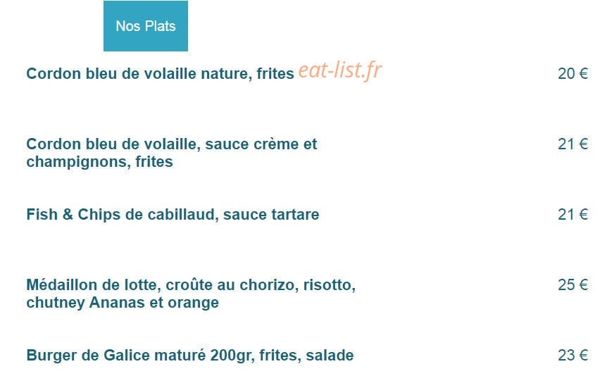 L’Escale — carte page 2