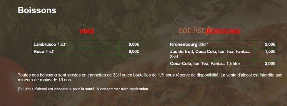 Pizz'a Gogo — carte page 4