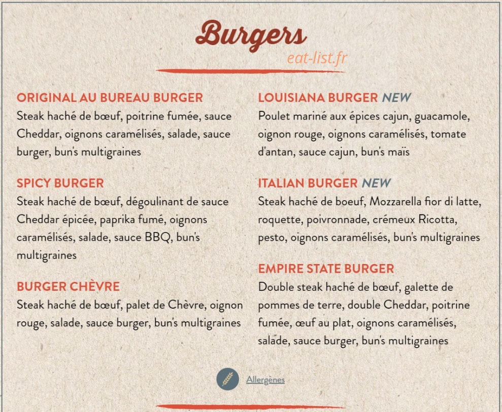 Au Bureau — carte page 2
