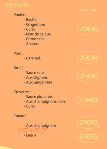 Chez Van — carte page 2
