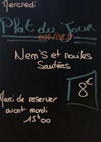 Le snack du chalet — carte page 1