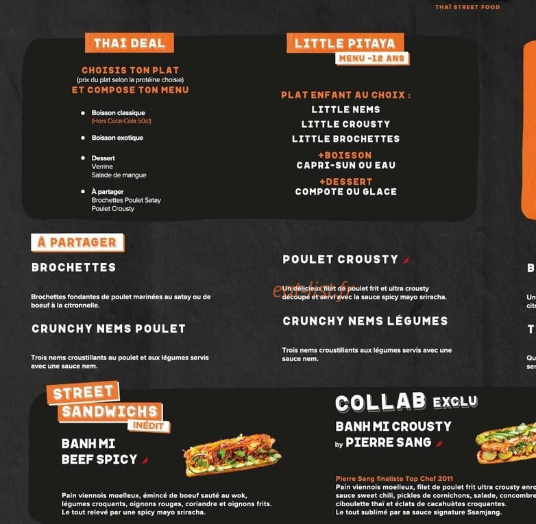 Pitaya — carte page 1