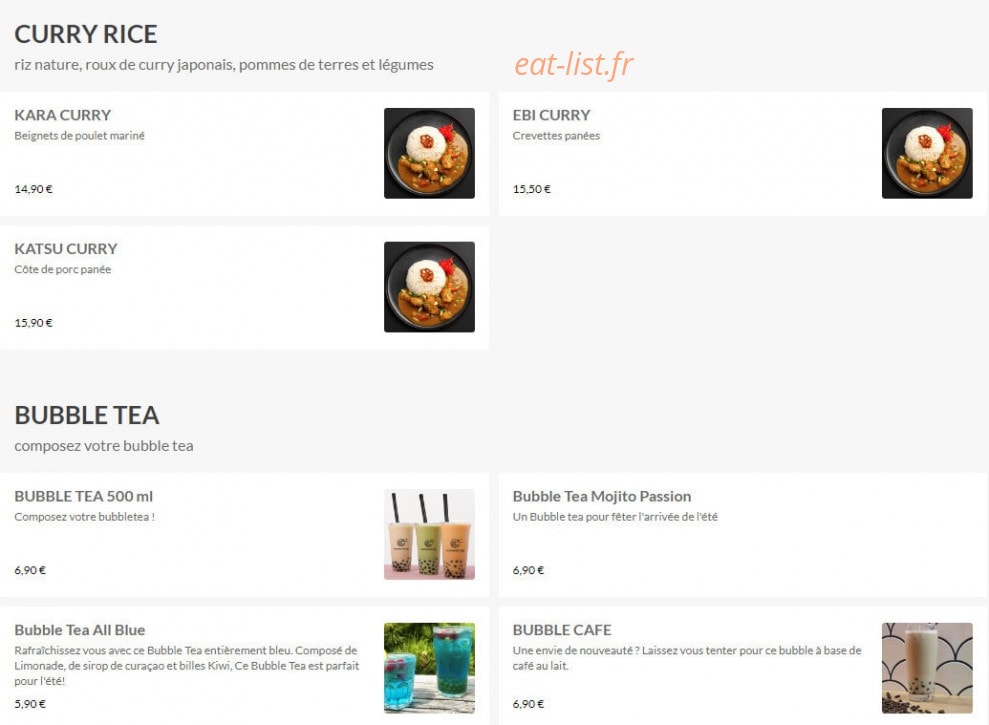 Ramen Shop — carte page 9
