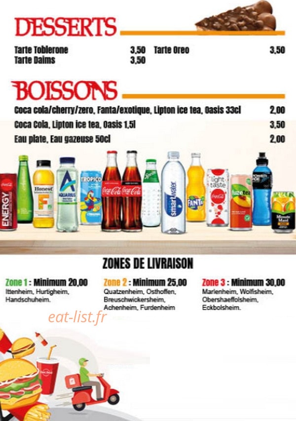 Fast Chicken — carte page 4