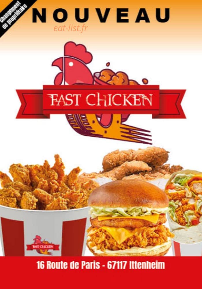 Fast Chicken — carte page 1