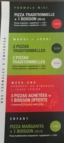 La Pat' à Pizza — carte page 6