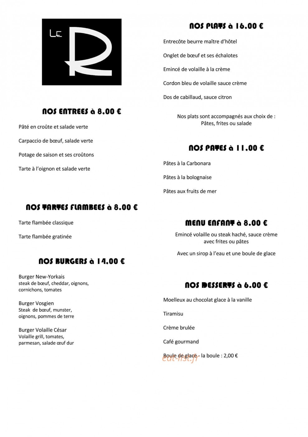 Le R — carte page 1
