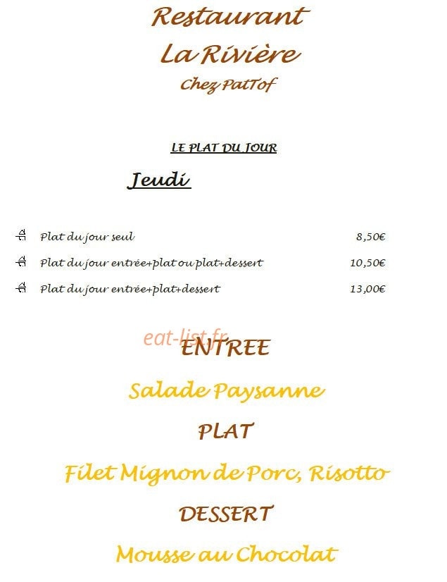 La Rivière, Chez PatTof — carte page 1