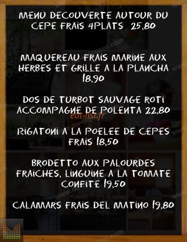 Restaurant La Fontana — carte page 11