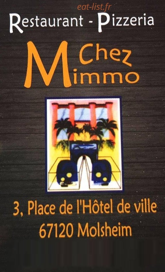 Chez Mimmo — carte page 1