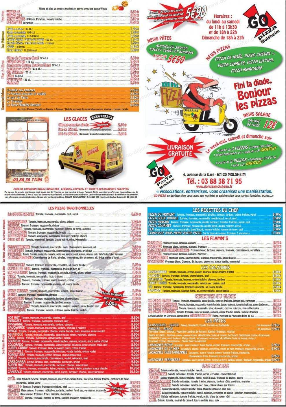 Go Pizza Molsheim — carte page 5