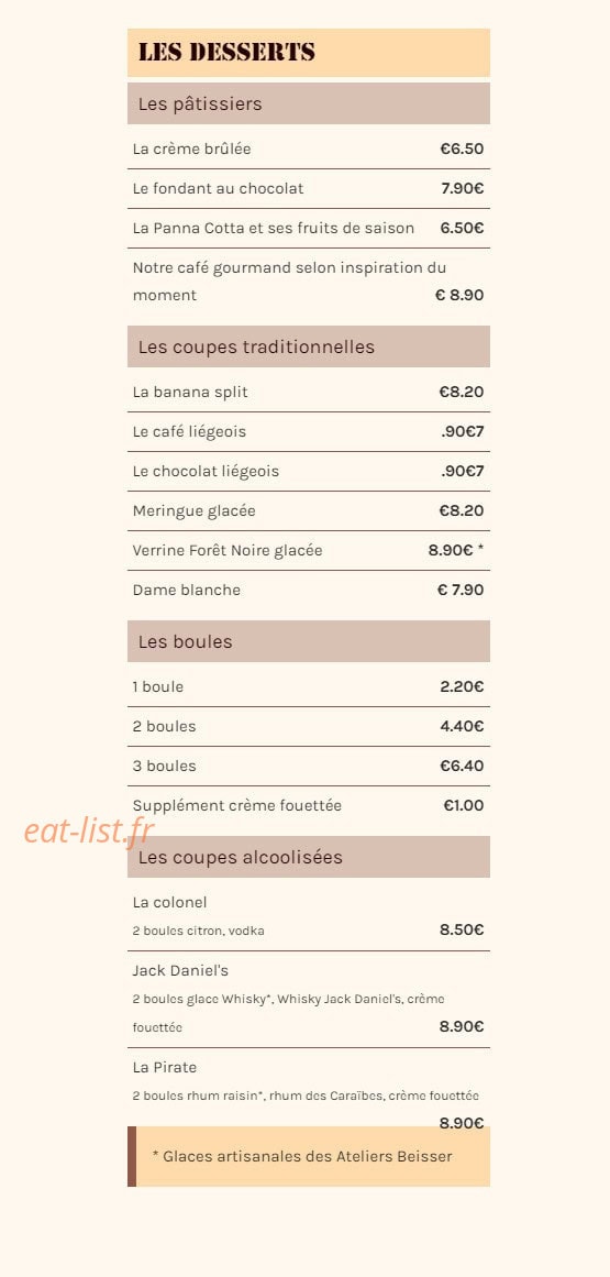 Les Potes au Fût — carte page 8