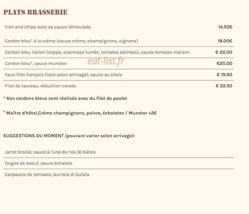 Les Potes au Fût — carte page 6