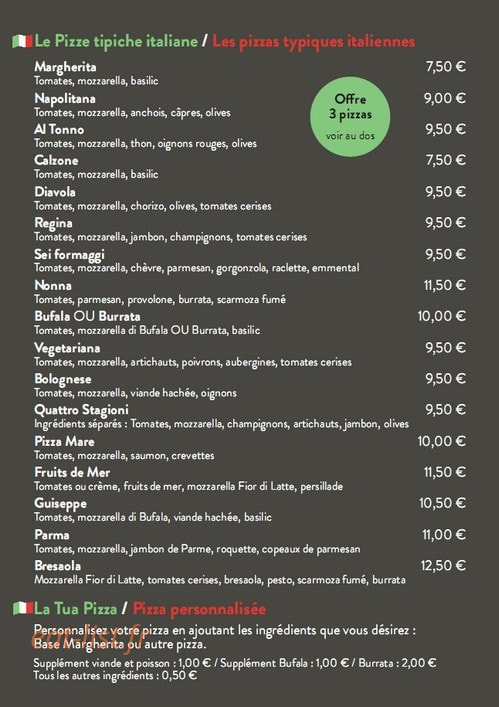 Pizz'italia — carte page 2
