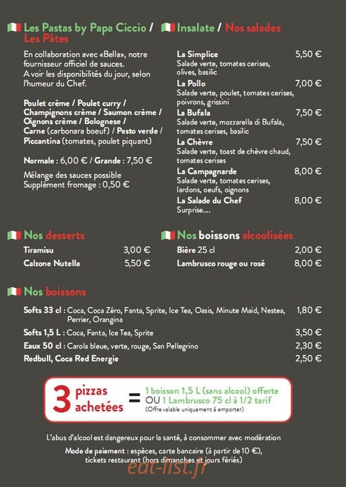 Pizz'italia — carte page 4