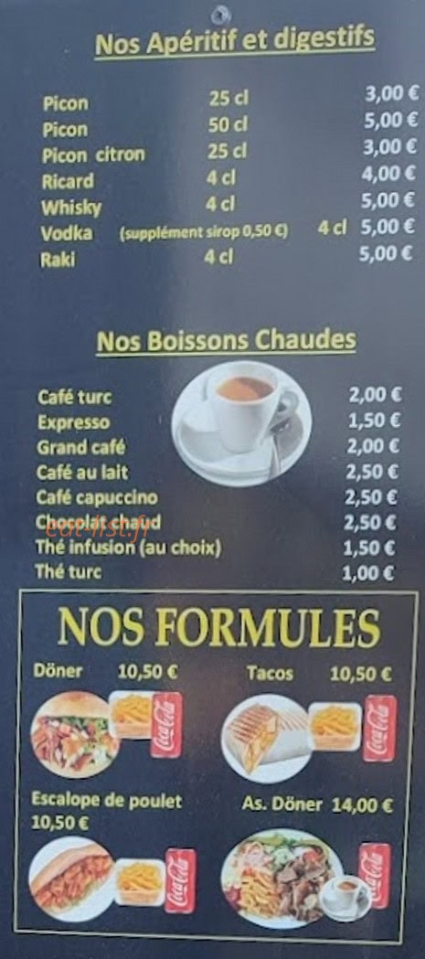 Snack du centre — carte page 5
