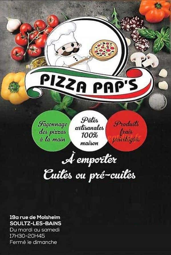 Pizza pap's — carte page 1