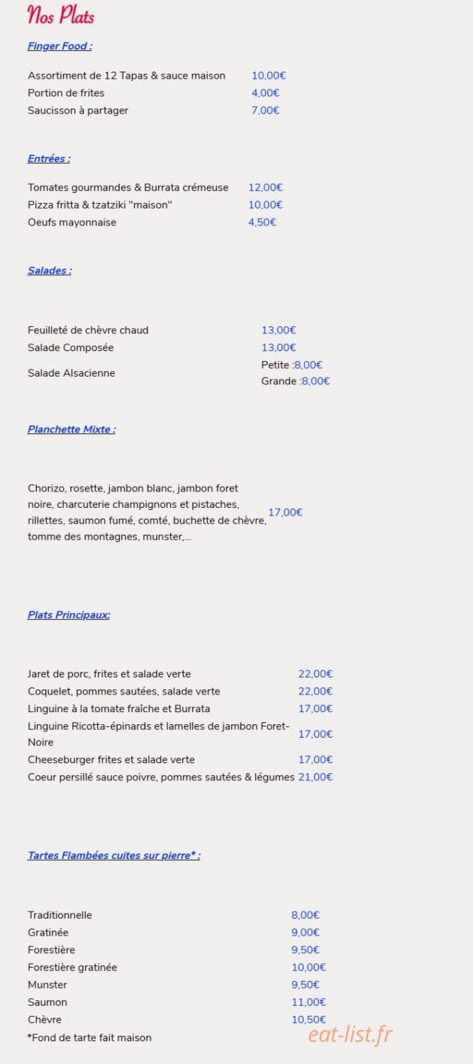 Brasserie Thom’s — carte page 3