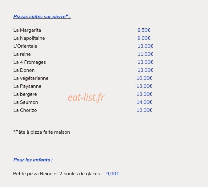 Brasserie Thom’s — carte page 2