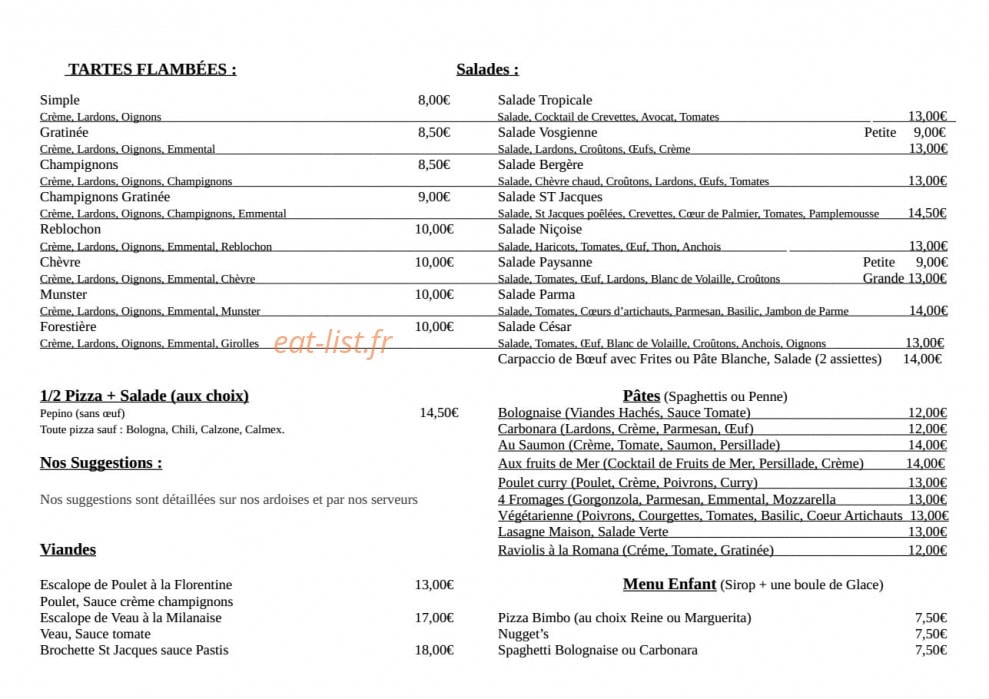 Pizza Castello — carte page 5