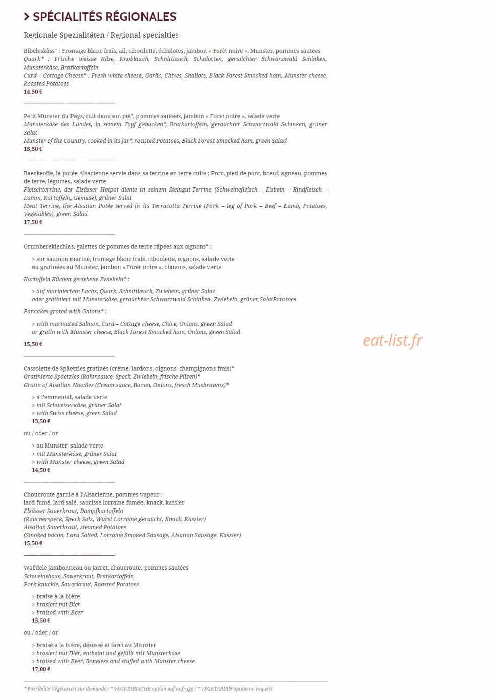 Caveau Folie Marco — carte page 2