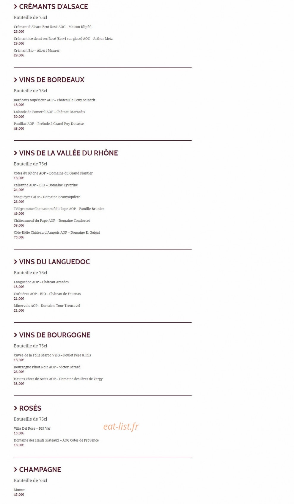Caveau Folie Marco — carte page 9