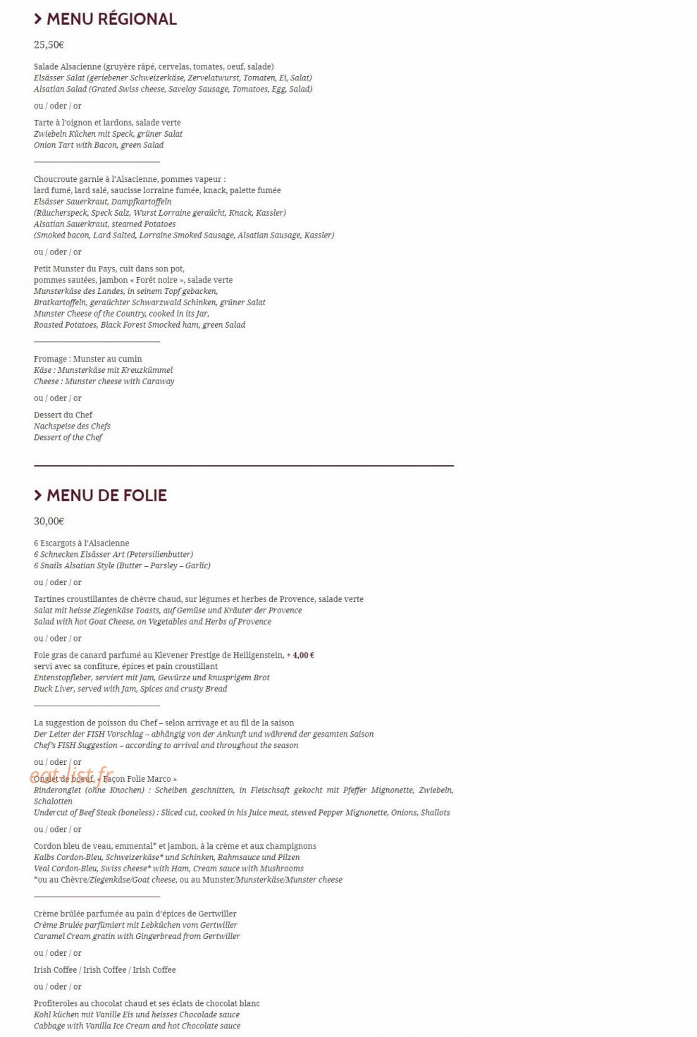 Caveau Folie Marco — carte page 7
