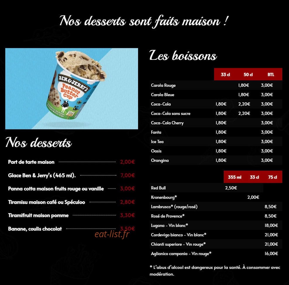 La fringale d'Enzo — carte page 5