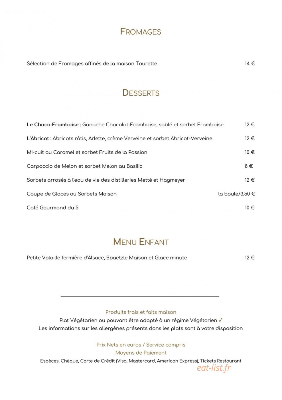 La Table du 5 — carte page 2
