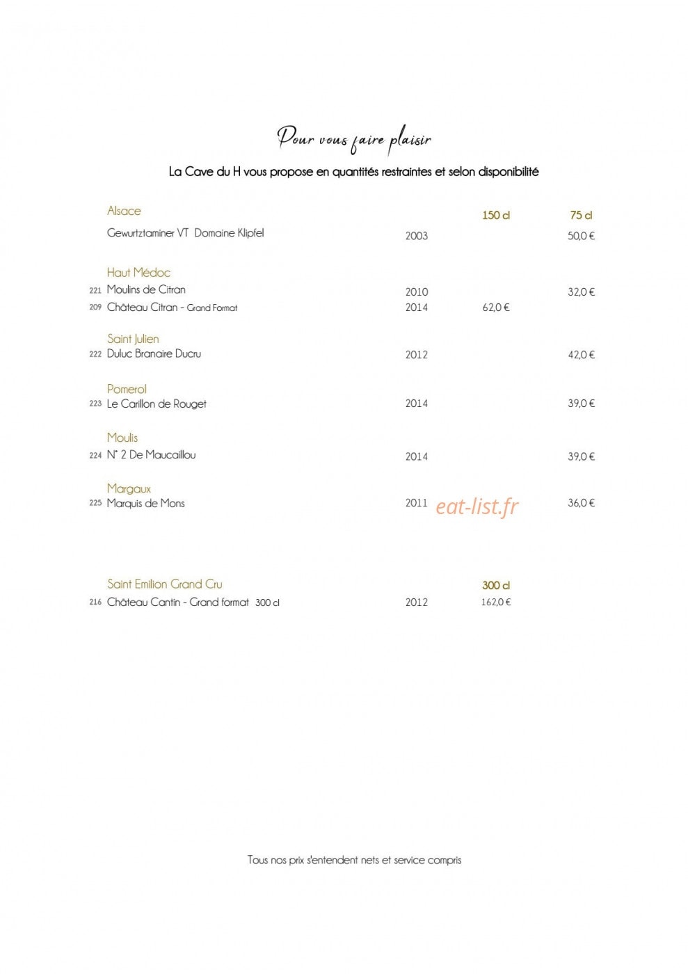 Le H — carte page 9