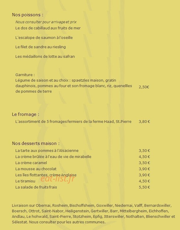 Auberge du Moenchberg — carte page 4