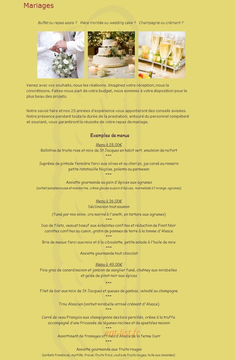 Auberge du Moenchberg — carte page 2