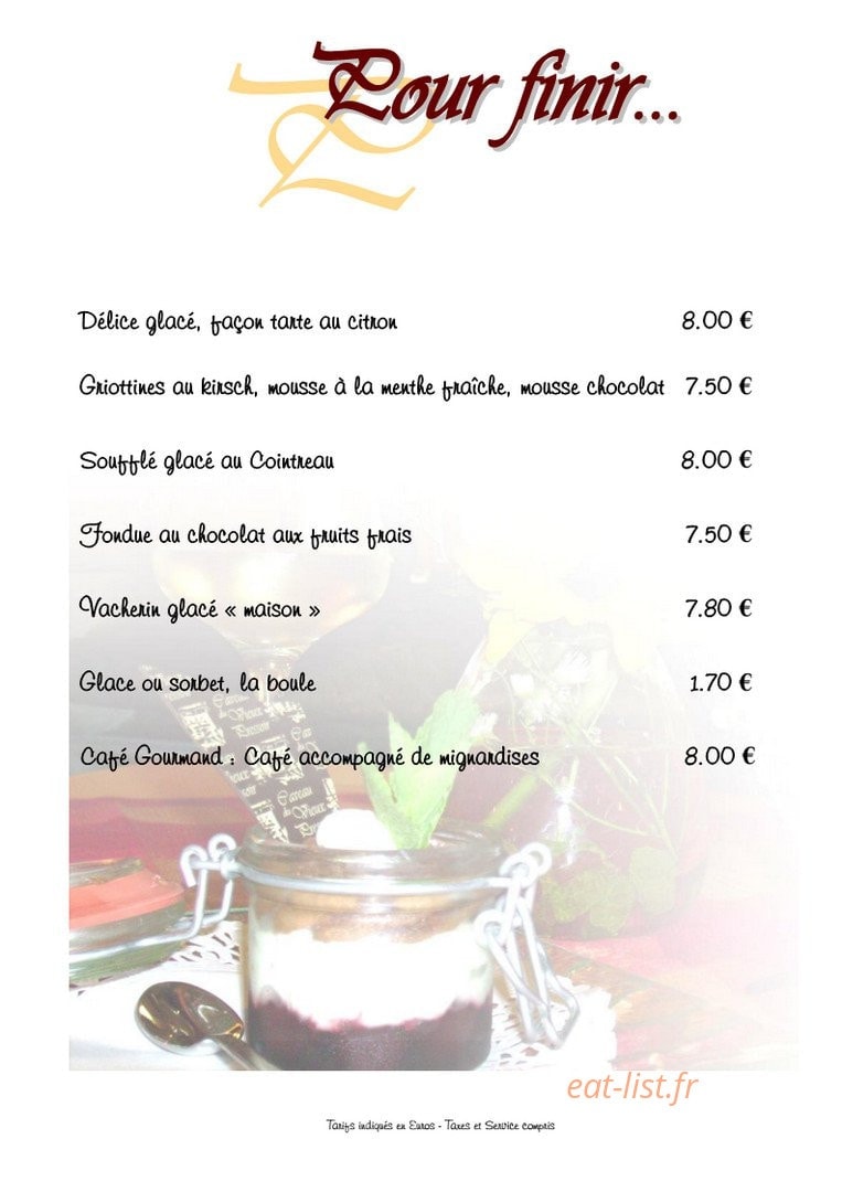 Au Caveau du Vieux Pressoir — carte page 5