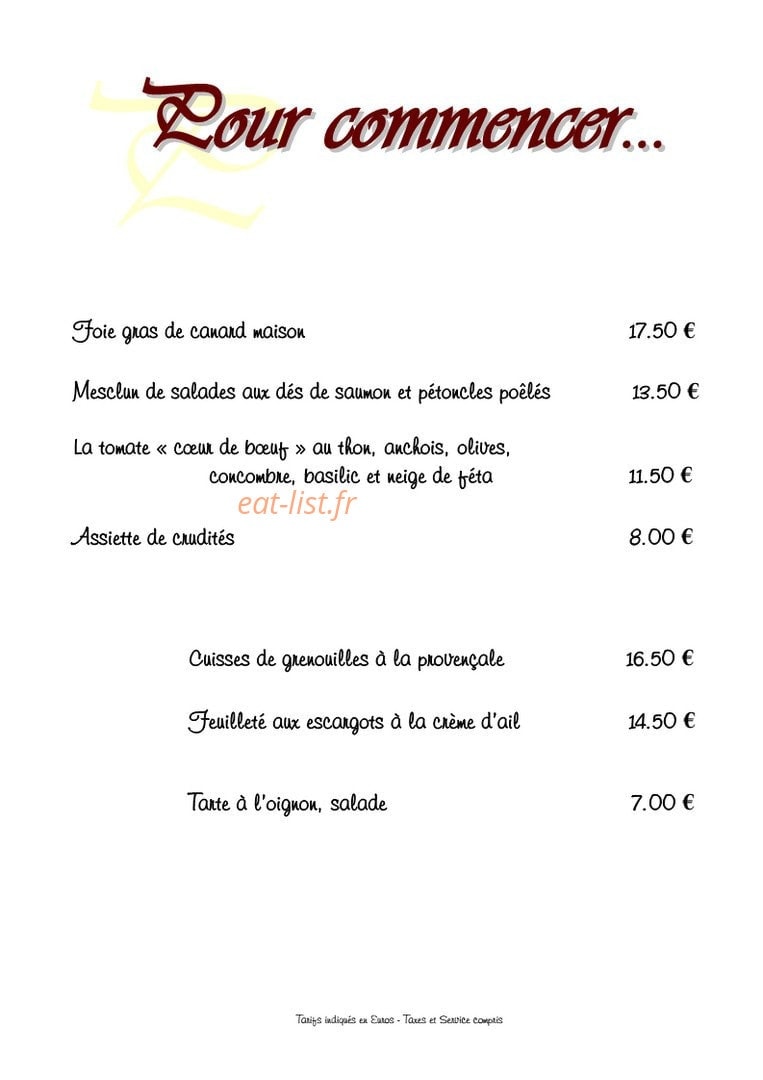 Au Caveau du Vieux Pressoir — carte page 3