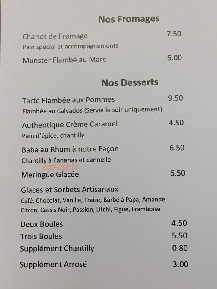 A La Vignette — carte page 3