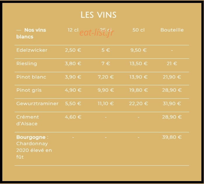 Brasserie l’Ekluse — carte page 10