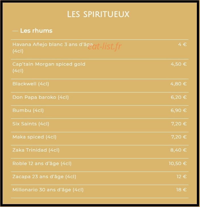 Brasserie l’Ekluse — carte page 8