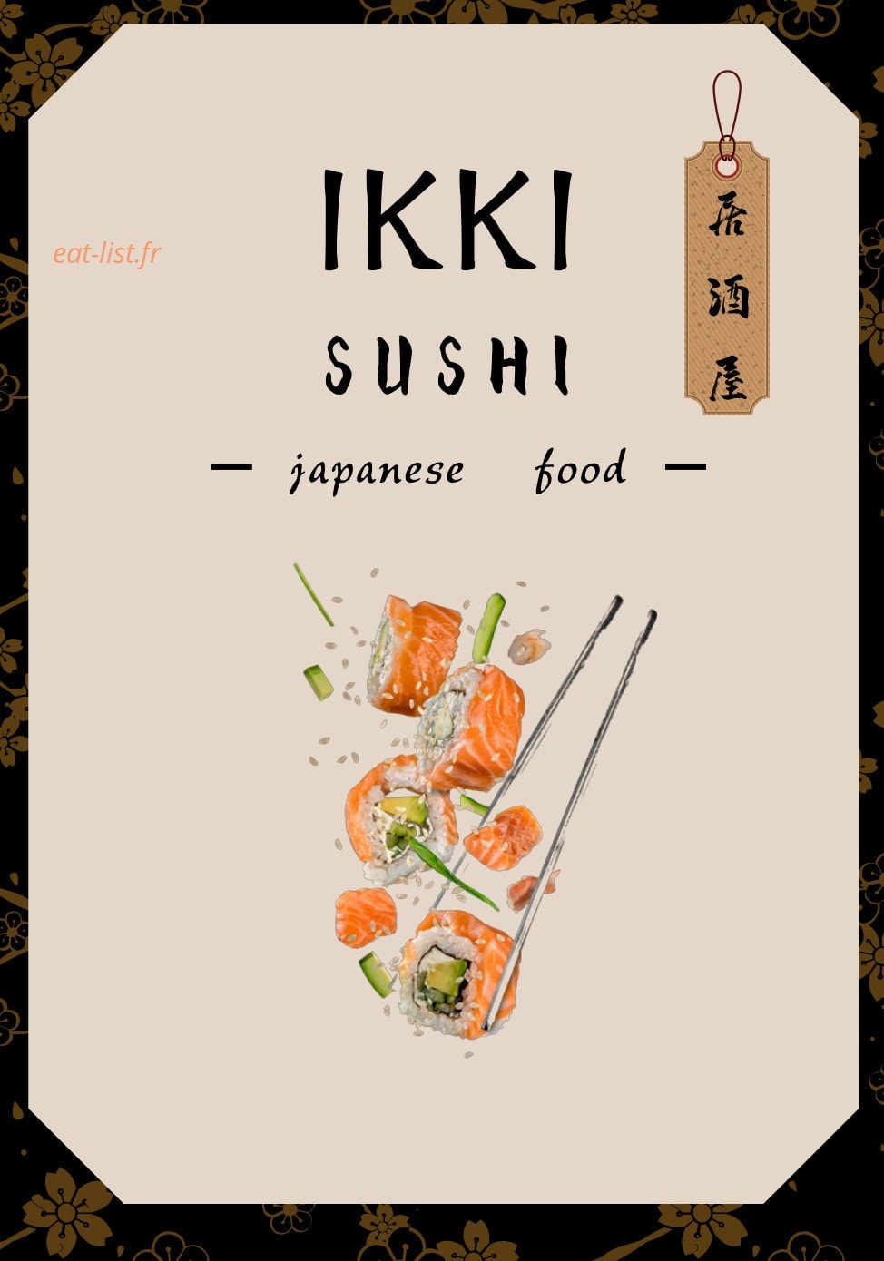 Ikki Sushi — carte page 1