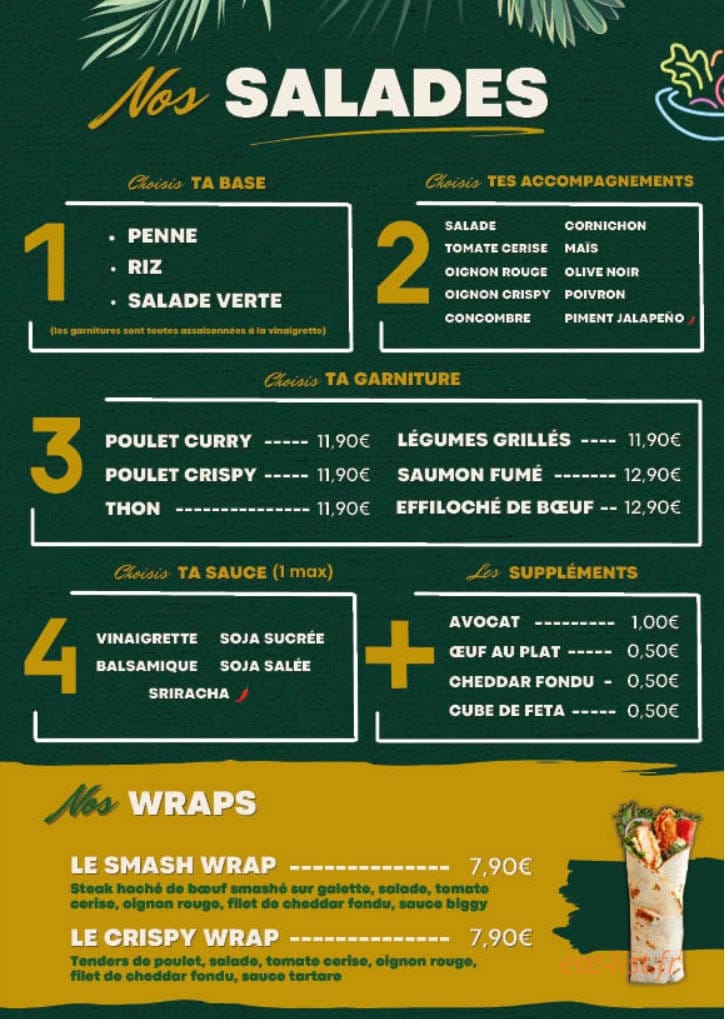 L'As food — carte page 4