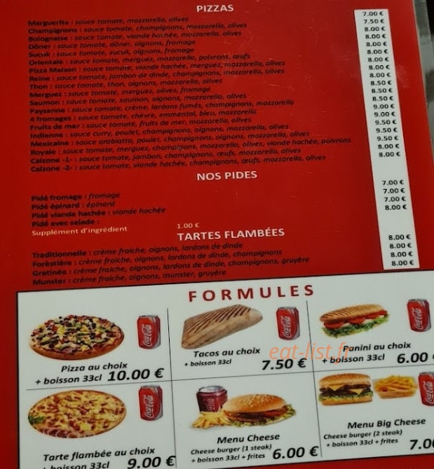 O délices — carte page 2