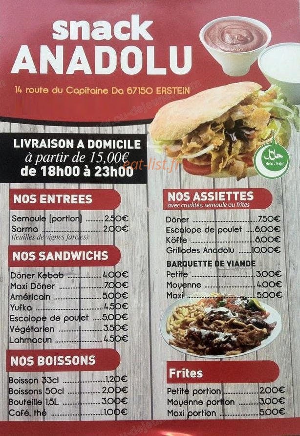 Snack Anadolu — carte page 2