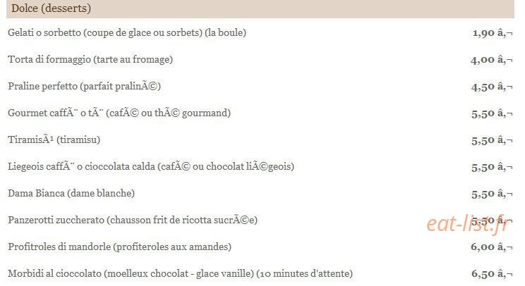 Trattoria du Ried — carte page 7