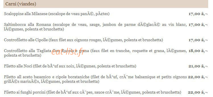 Trattoria du Ried — carte page 3
