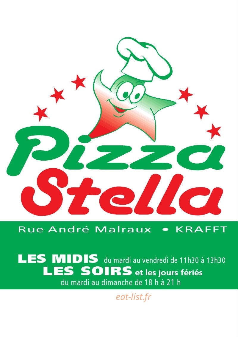 Pizza Stella — carte page 1